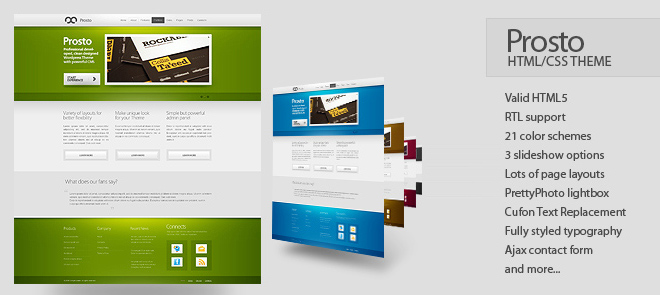 Prosto Business & Portfolio  HTML CSS Theme