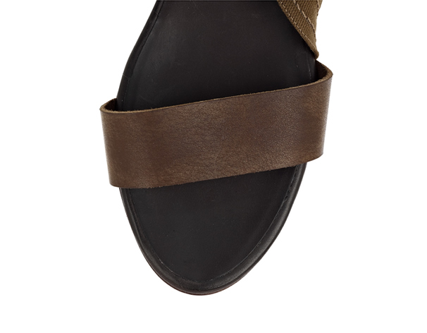 Chloé_Multi-strap leather and canvas sandals2 Сандалии из брезента и кожи от Chloé