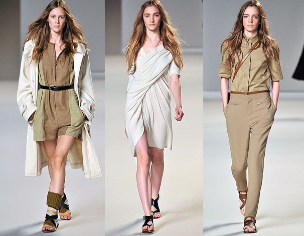 Chloé_Multi-strap leather and canvas sandals7 Сандалии из брезента и кожи от Chloé